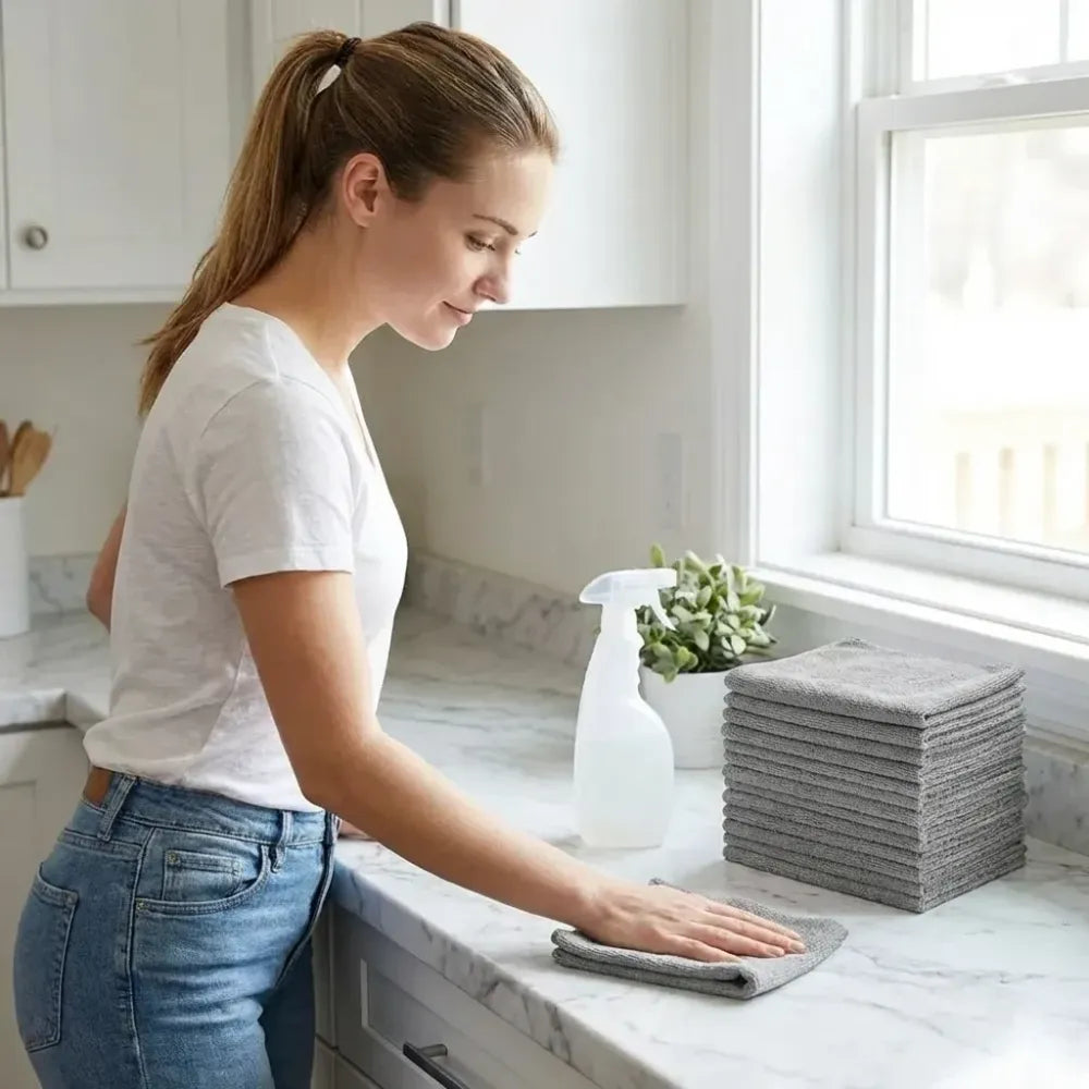 Eco-friendly microfiber scrub cloths - home improvement