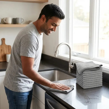 Eco-friendly microfiber scrub cloths - home improvement