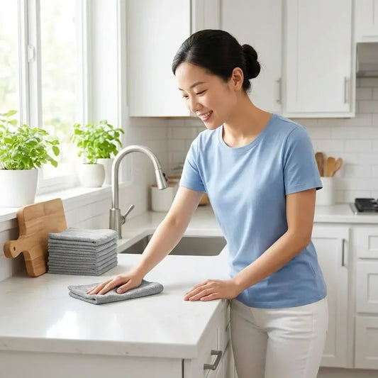 Eco-friendly microfiber scrub cloths - home improvement