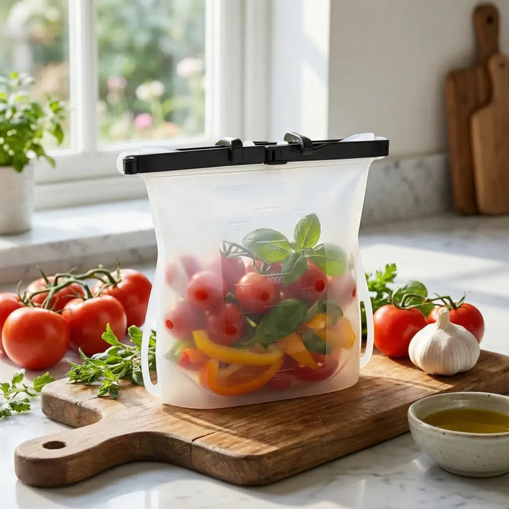 Eco-friendly silicone storage bags - home & kitchen