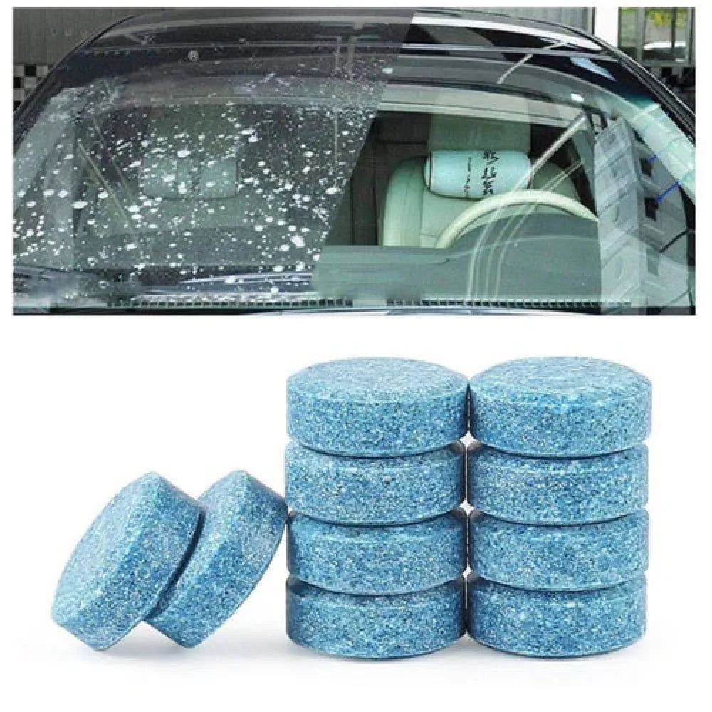 Effervescent car wiper cleaner - automotive