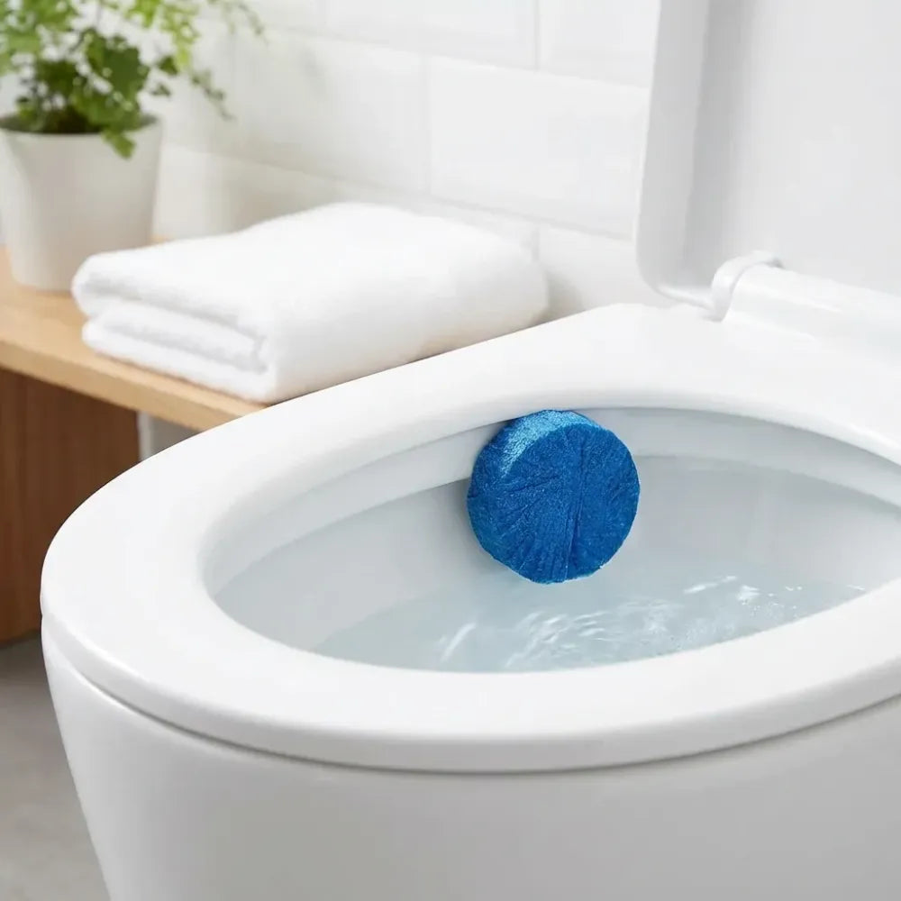 Effervescent toilet cleaning tablets - home essentials