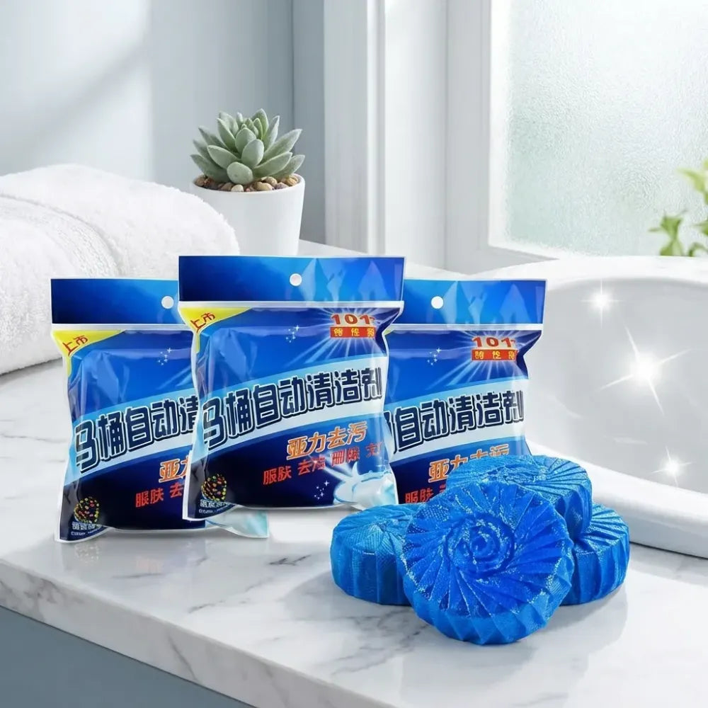 Effervescent toilet cleaning tablets - home essentials