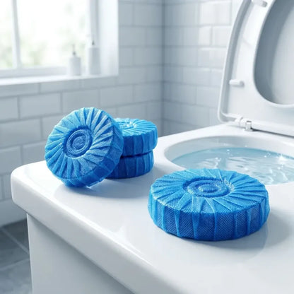 Effervescent toilet cleaning tablets - home essentials