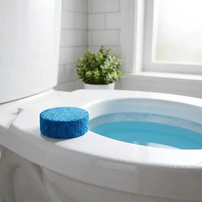 Effervescent toilet cleaning tablets - home essentials