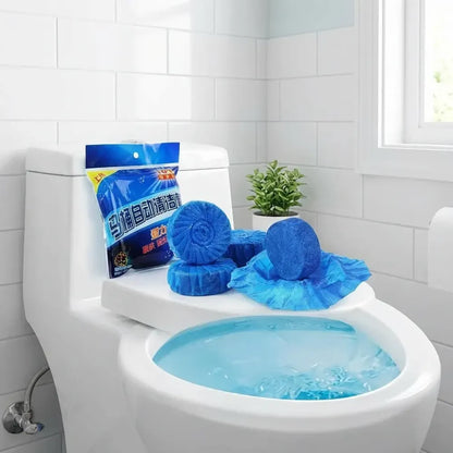 Effervescent toilet cleaning tablets - home essentials