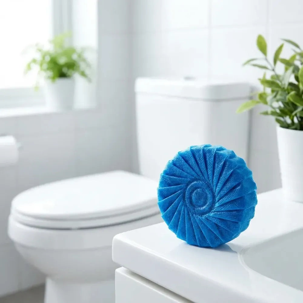 Effervescent toilet cleaning tablets - home essentials