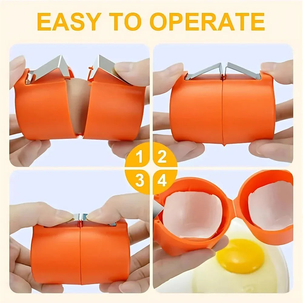 Effortless egg cracker & separator - home kitchen