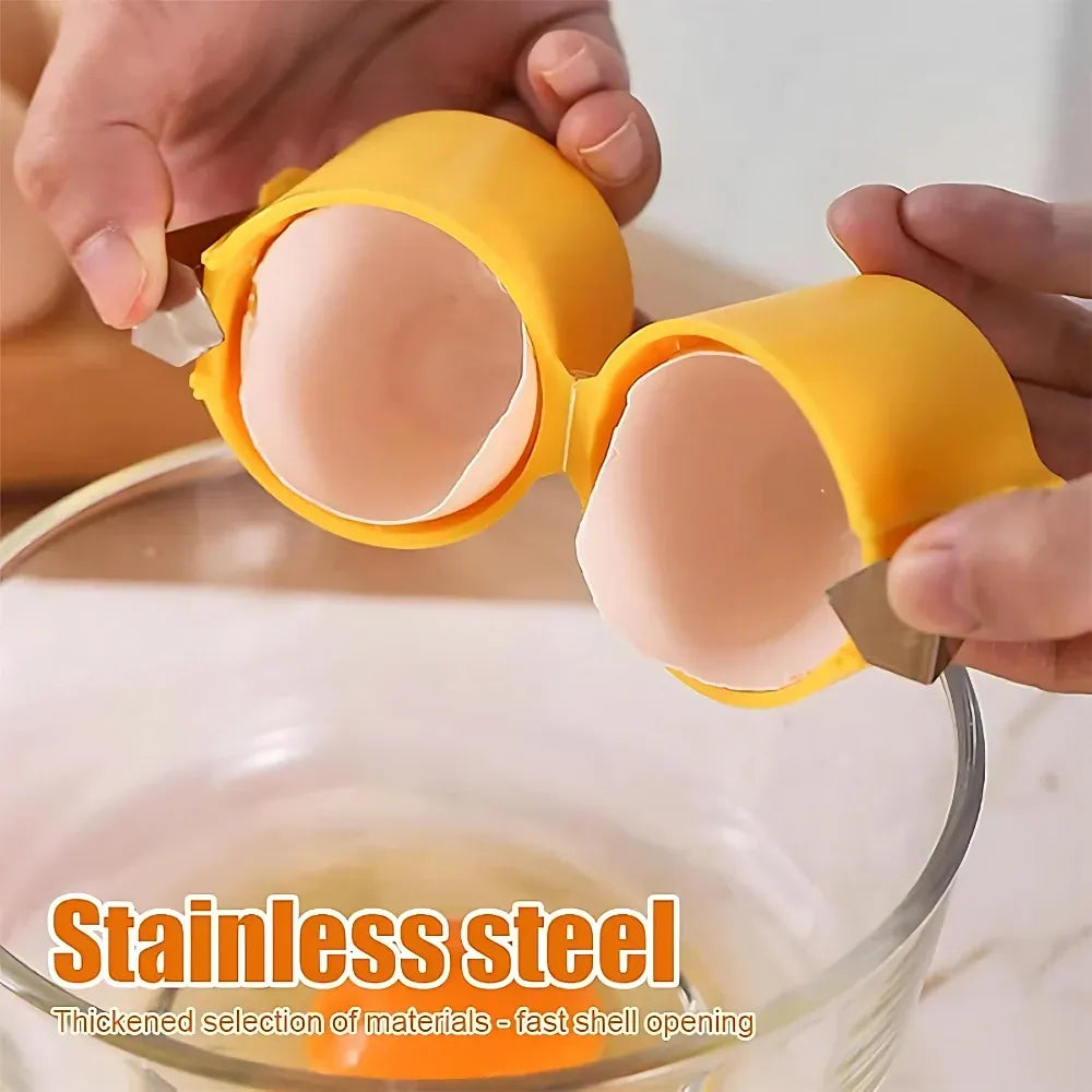 Effortless egg cracker & separator - home kitchen