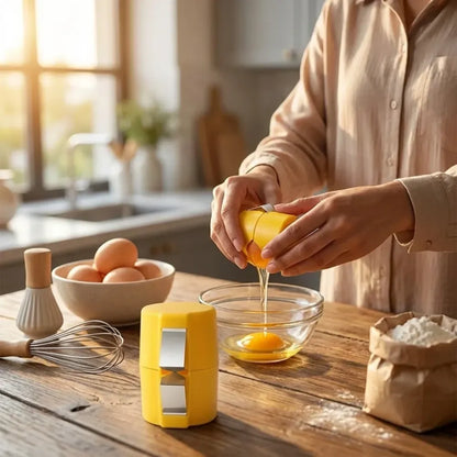 Effortless egg cracker & separator - home kitchen