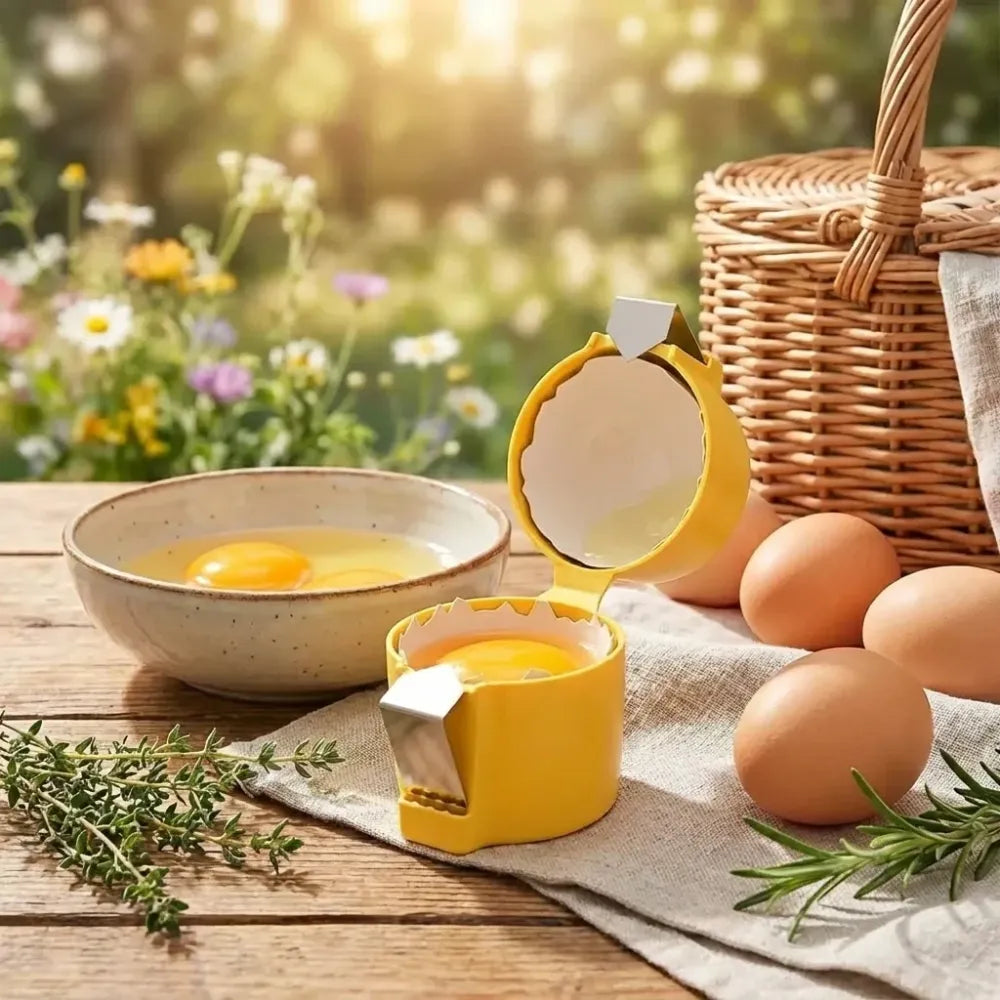 Effortless egg cracker & separator - home kitchen