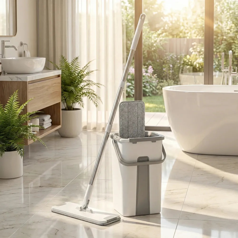 Effortless flat mop set - home improvement
