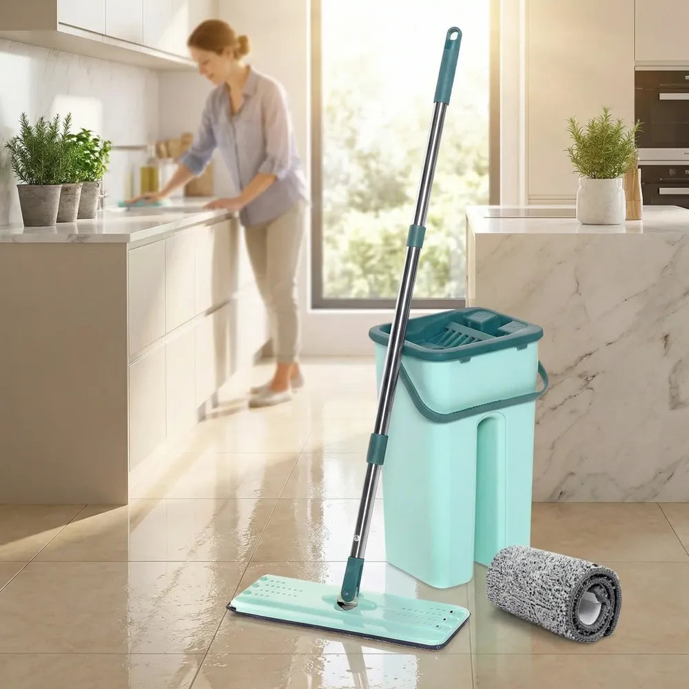 Effortless flat mop set - home improvement