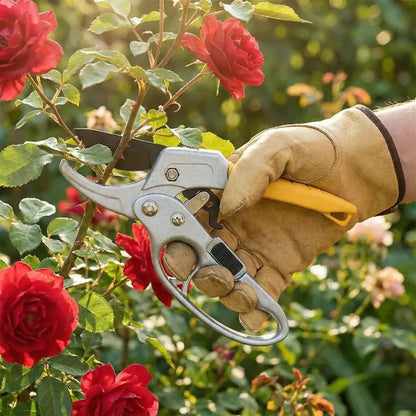 Effortless ratcheting pruning shears - garden