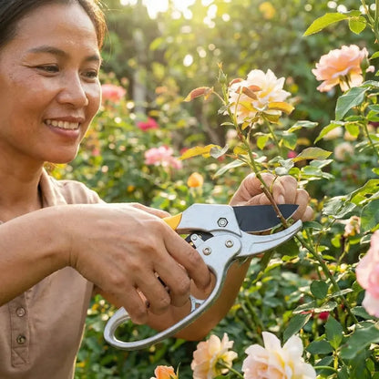 Effortless ratcheting pruning shears - garden