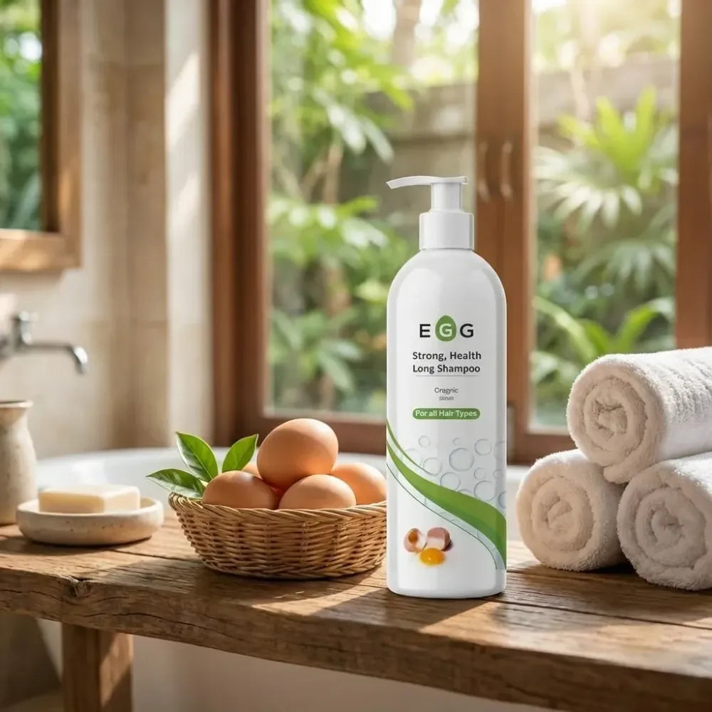 Egg protein hair shampoo