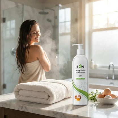 Egg protein hair shampoo