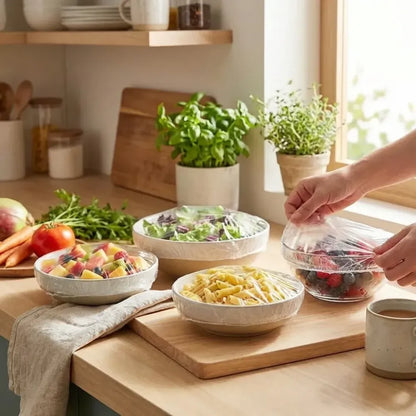 Elastic food storage covers - home essentials