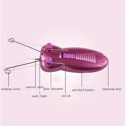 Electric facial hair remover machine (1 set) - health care