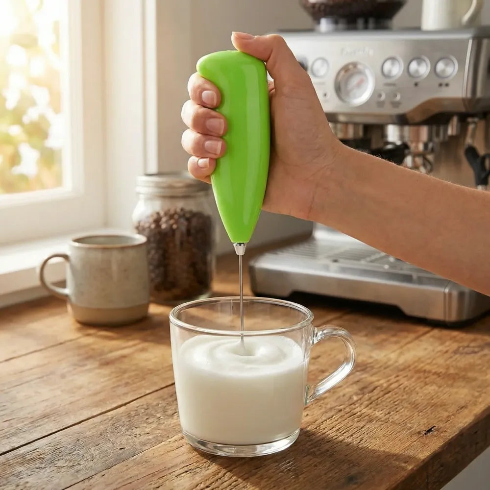 Electric handheld milk wand mixer frother for latte coffee hot - home & kitchen