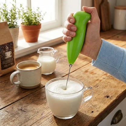 Electric handheld milk wand mixer frother for latte coffee hot - home & kitchen