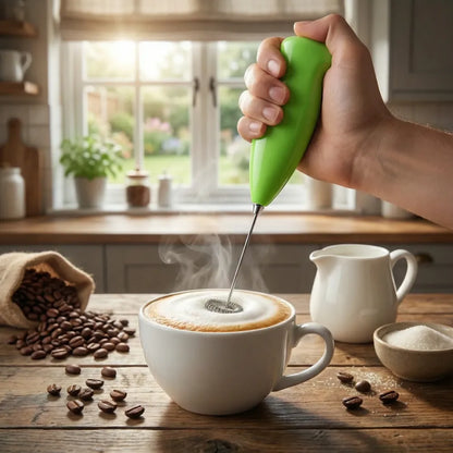Electric handheld milk wand mixer frother for latte coffee hot - home & kitchen