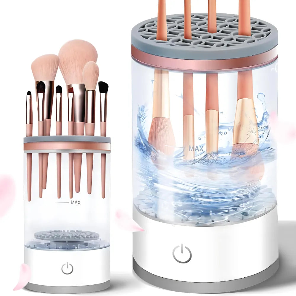 Electric make up brush cleaner