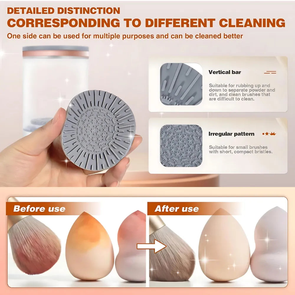 Electric make up brush cleaner