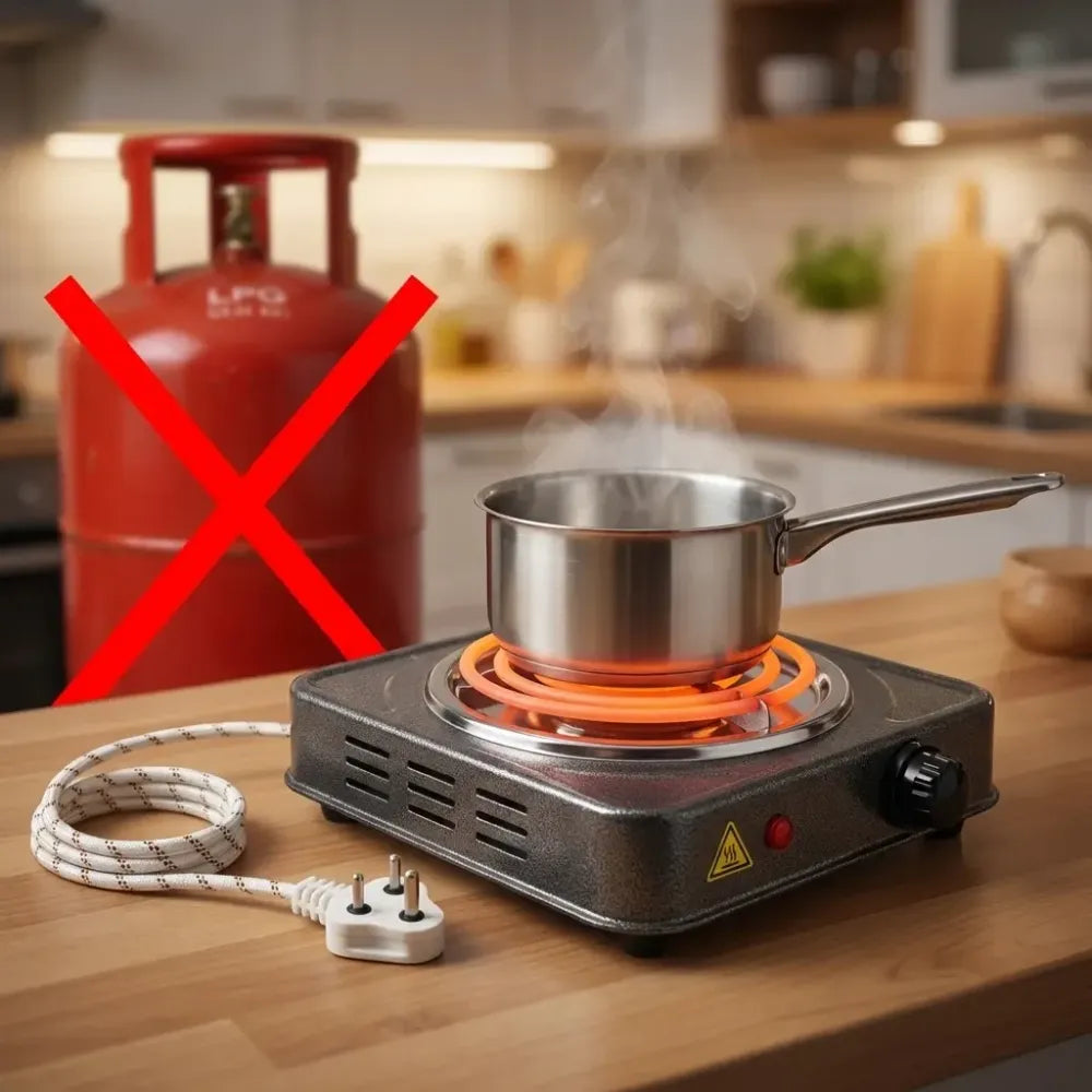 Electric stove 1000w coil hot plate | flameless cooking
