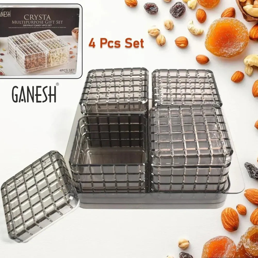 Elegant airtight dry fruit set - kitchen tool