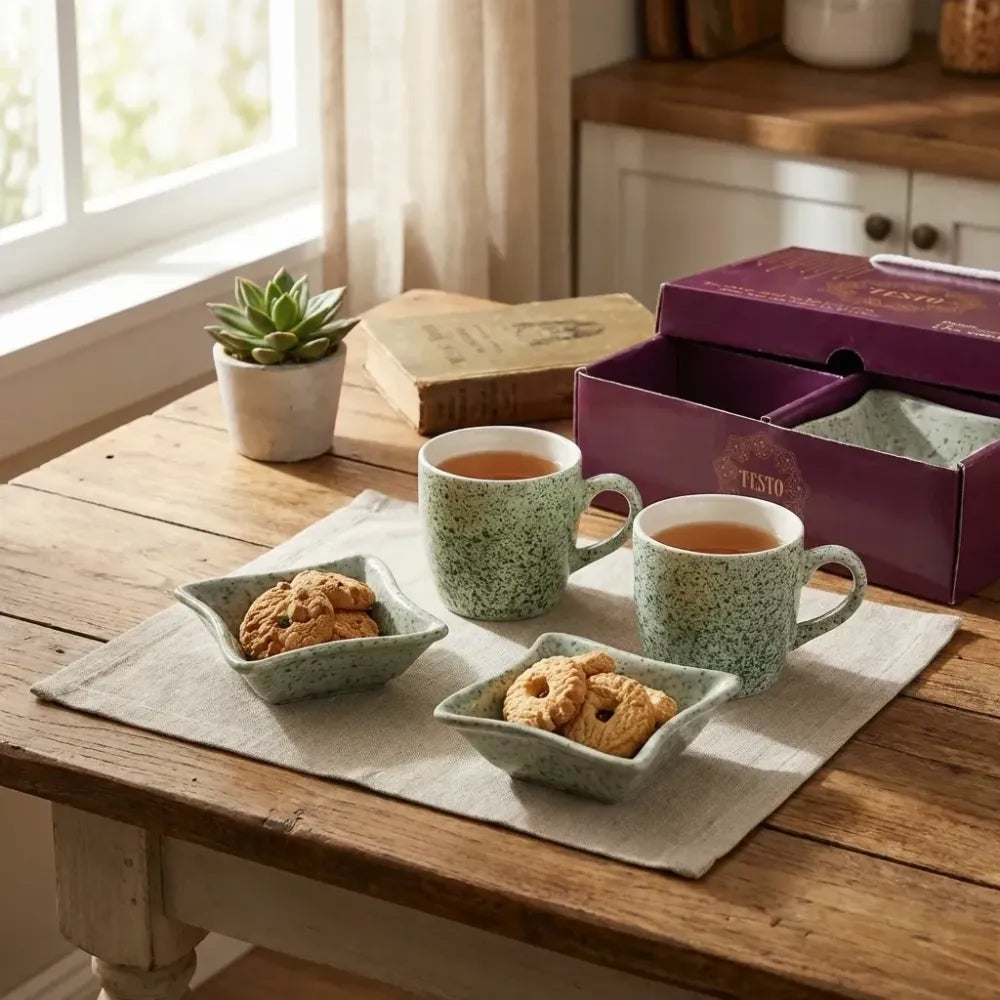 Elegant ceramic tea set - home & kitchen