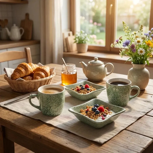 Elegant ceramic tea set - home & kitchen