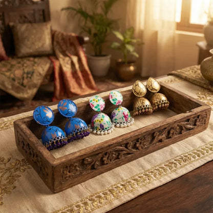 Elegant color-pop jhumka earrings for women - bracelets
