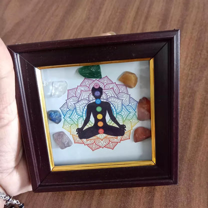 Elegant crystal yoga frame - home essentials