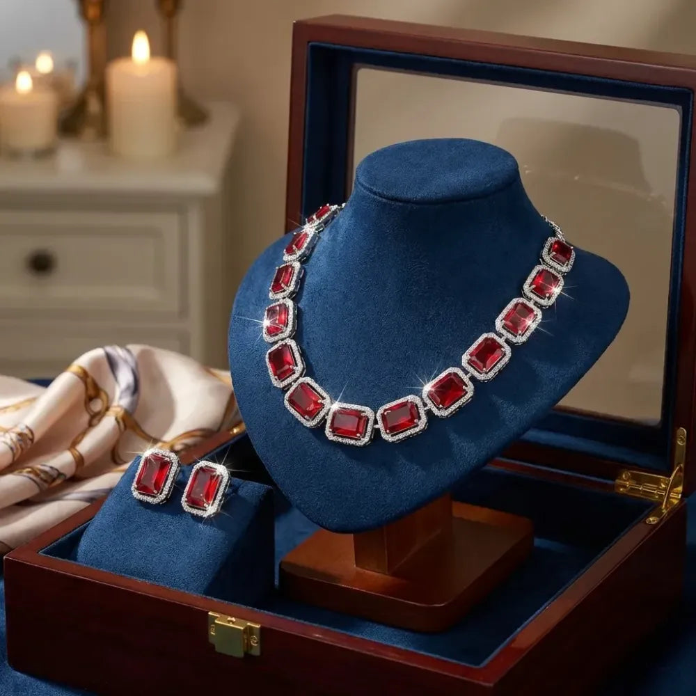 Elegant diamond jewelry set - bracelets