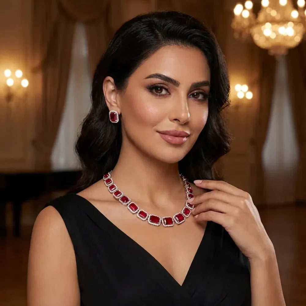 Elegant diamond jewelry set - bracelets