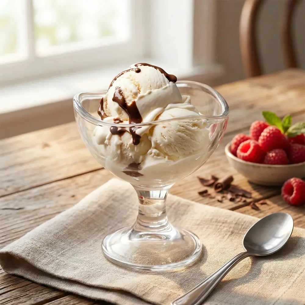 Elegant glass dessert bowls - home & kitchen