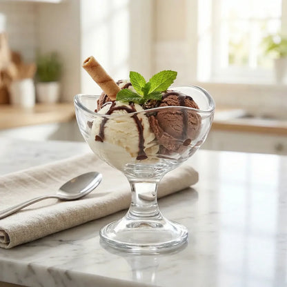 Elegant glass dessert bowls - home & kitchen