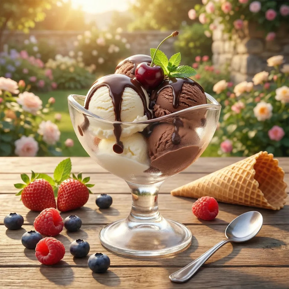 Elegant glass dessert bowls - home & kitchen