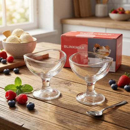 Elegant glass dessert bowls - home & kitchen