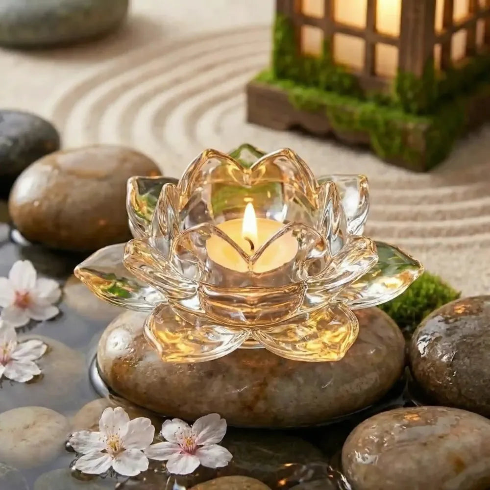 Elegant glass tealight