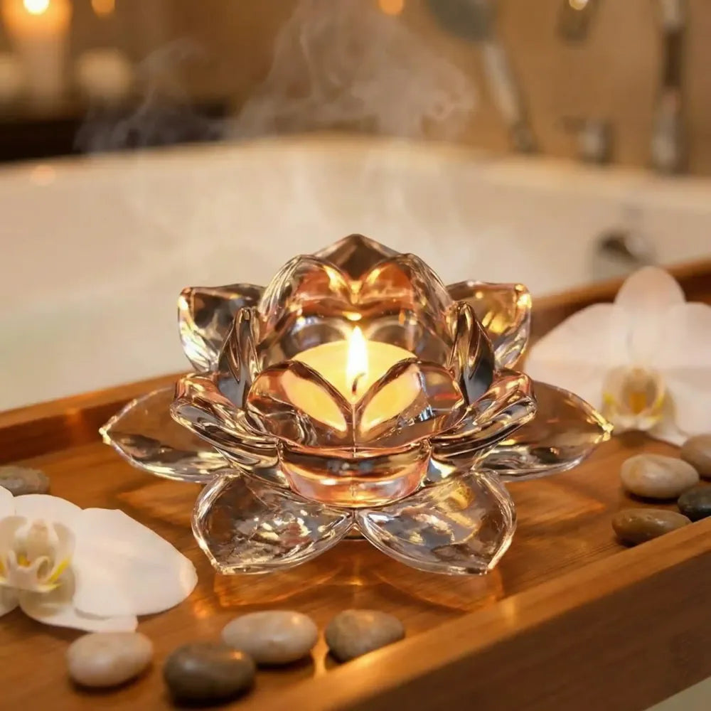 Elegant glass tealight