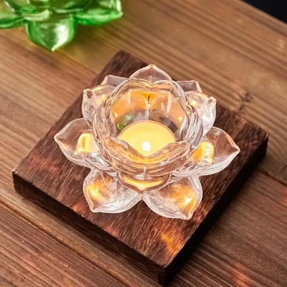 Elegant glass tealight