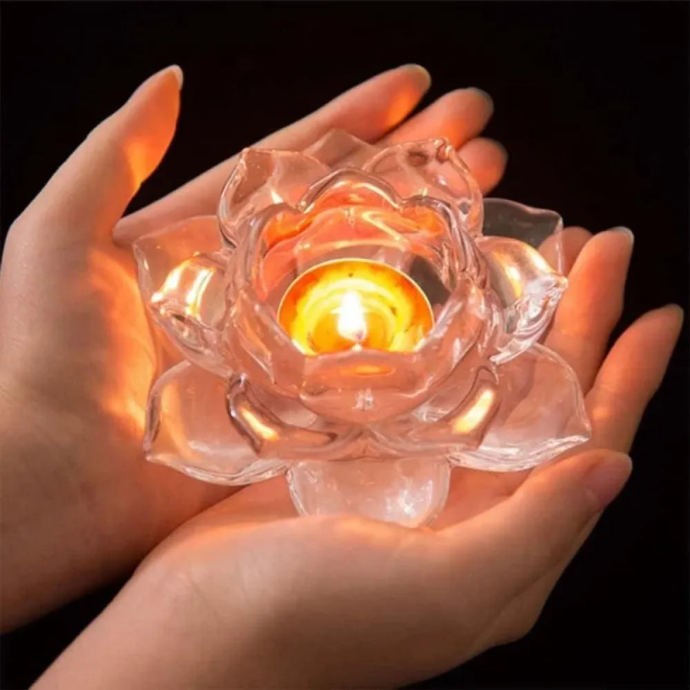 Elegant glass tealight