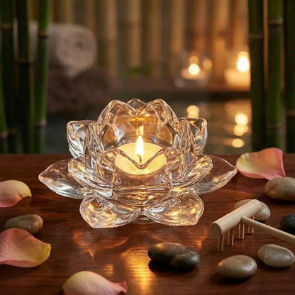 Elegant glass tealight