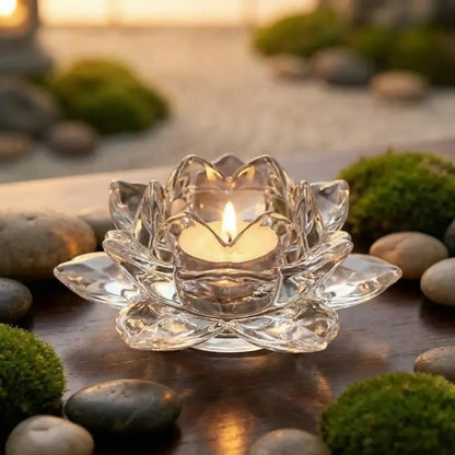 Elegant glass tealight