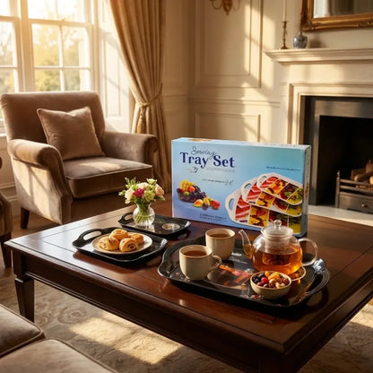 Elegant melamine serving trays - home & kitchen