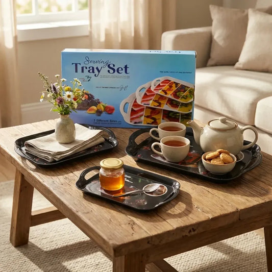 Elegant melamine serving trays - home & kitchen
