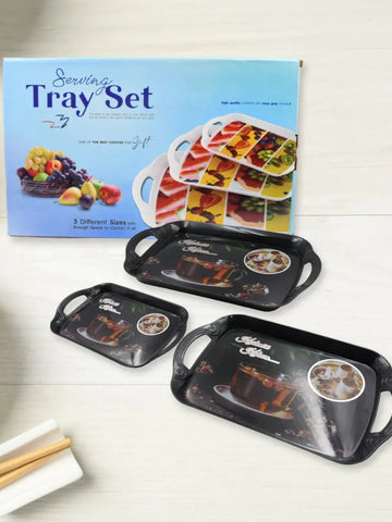 Elegant Melamine Serving Trays