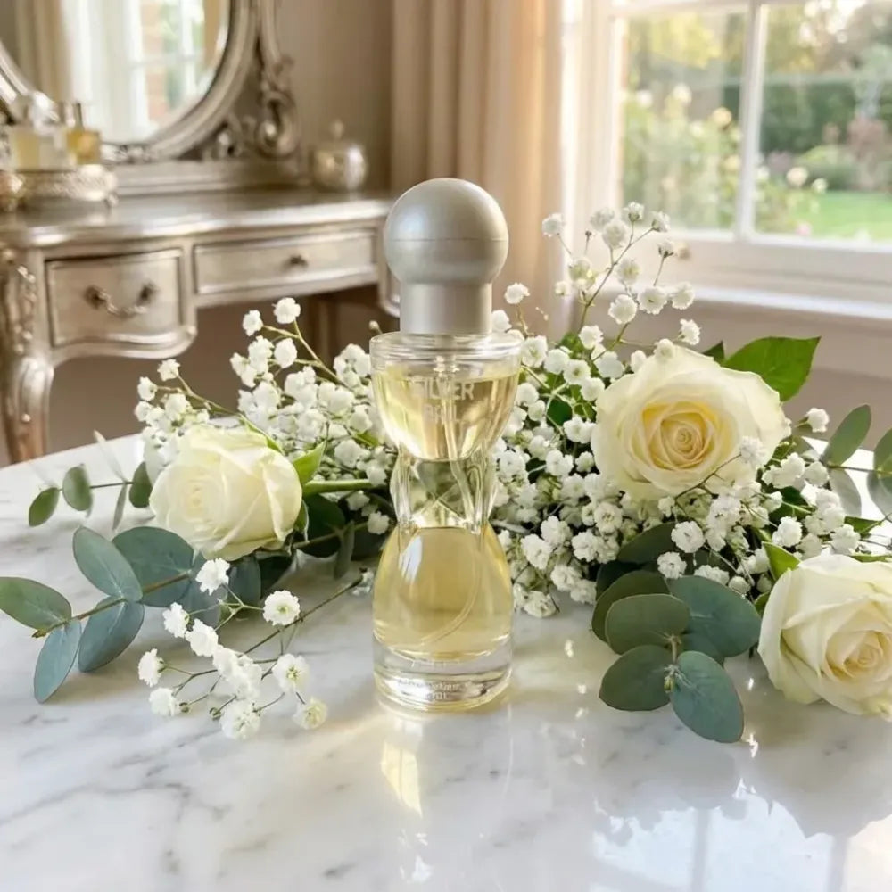 Elegant silver ball perfume - potential heroes